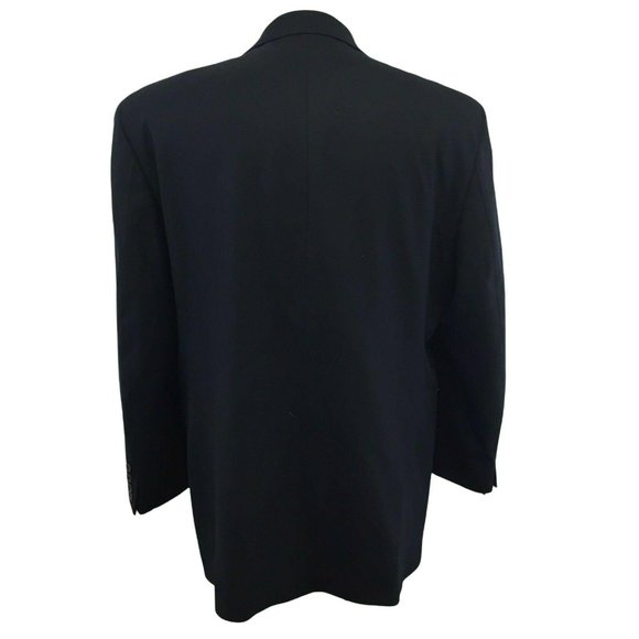 Dillards Ralph Lauren Suit Jacket Blazer Sports Coat Mens 44R Wool Black - Picture 3 of 12
